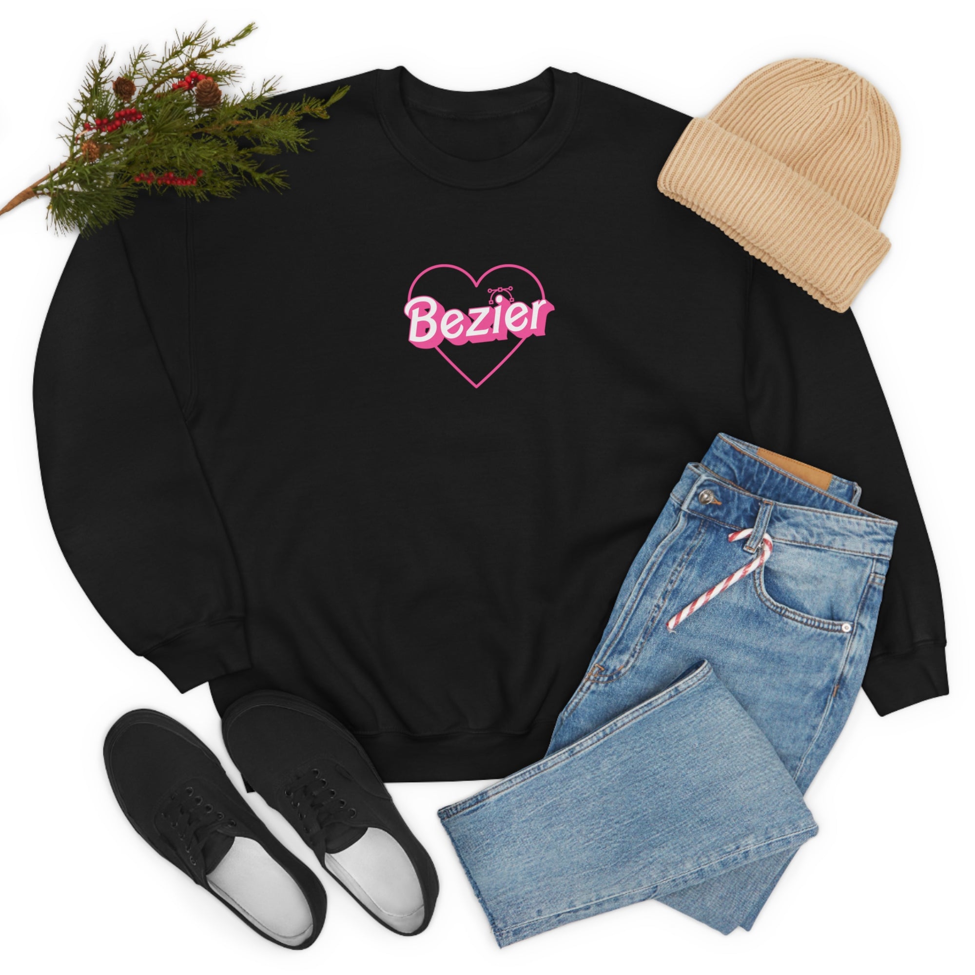 Bezier Girl Crewneck Sweatshirt