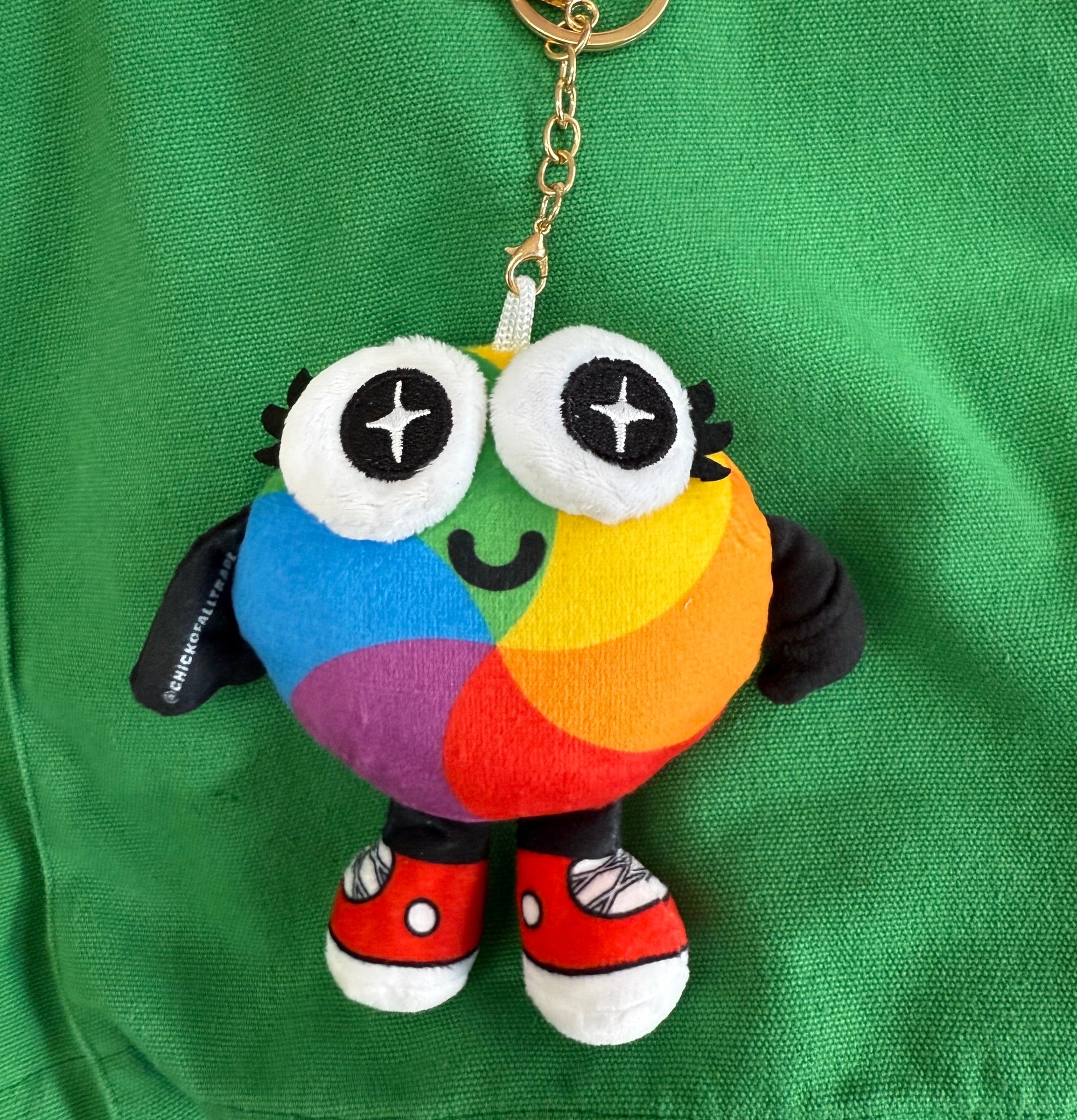 DEATHICAAAA Spinning Wheel of Death plush keychain