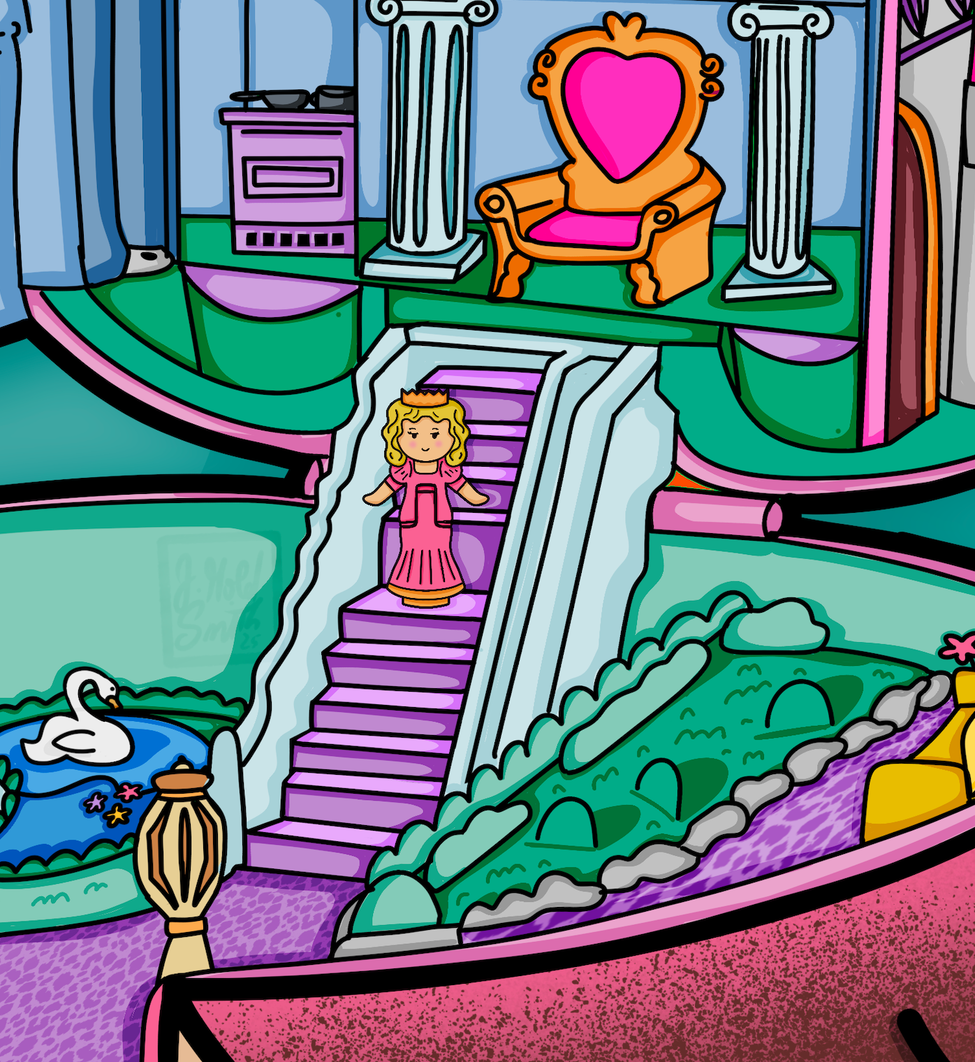 Starlight Castle Polly Pocket Fine Art Print 8x10"