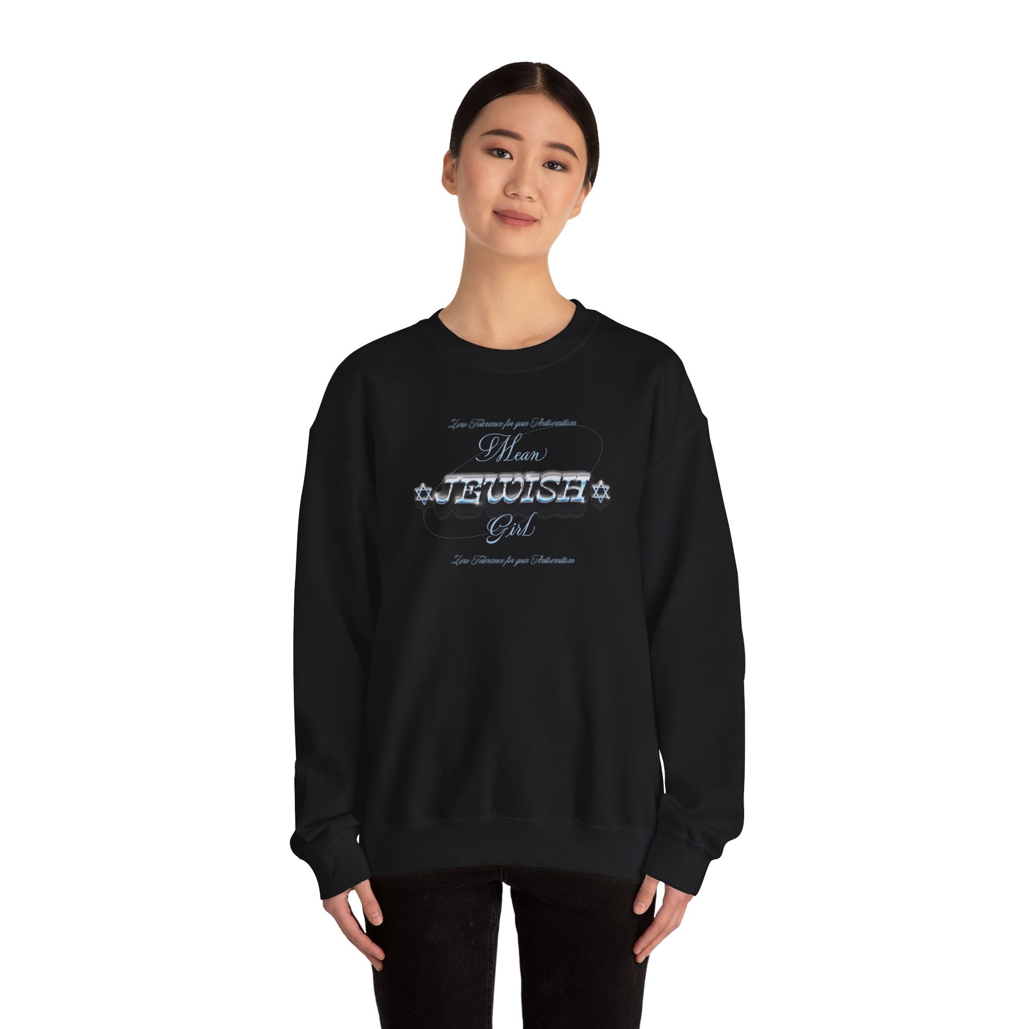 Mean Jewish Girl Unisex Crewneck Sweatshirt