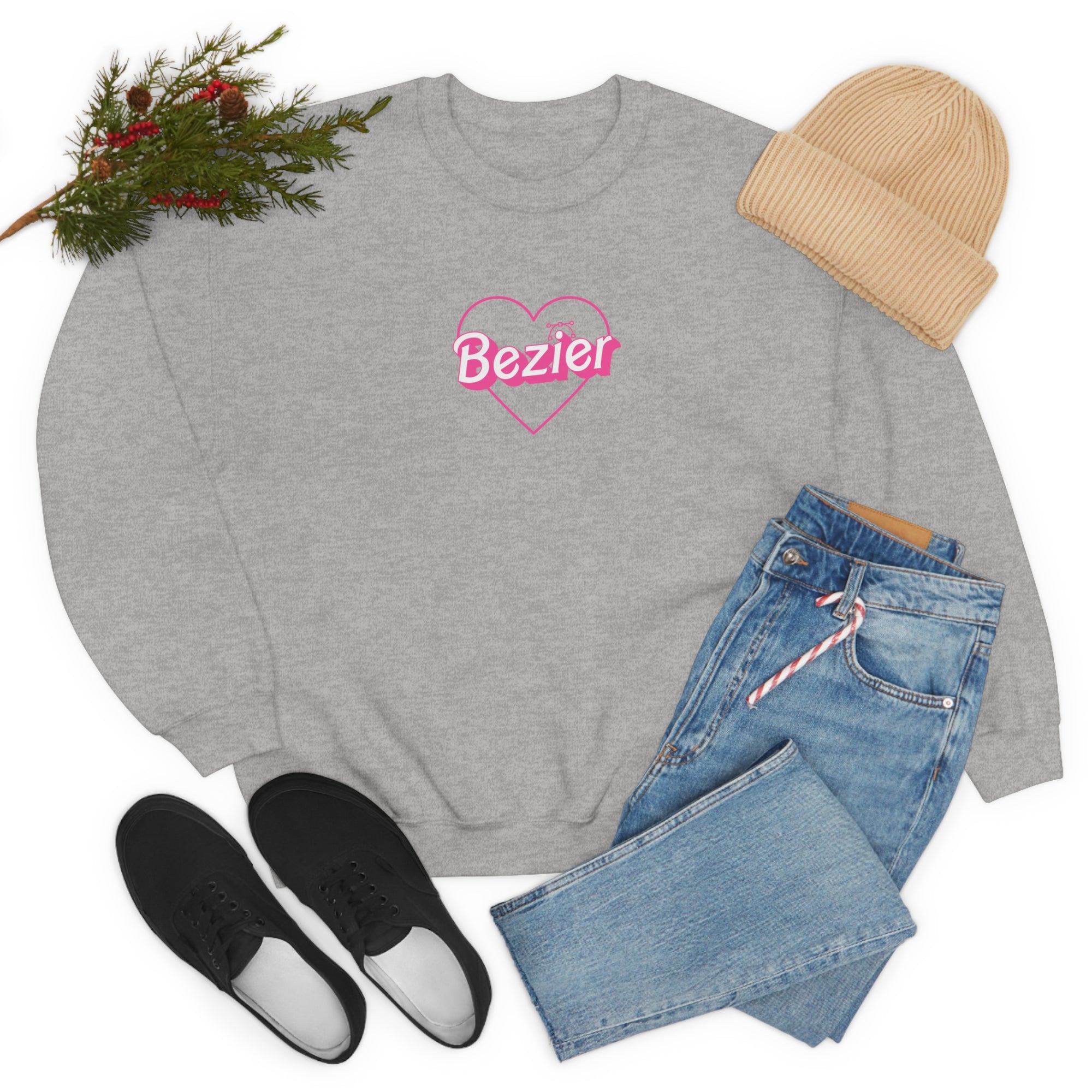 Bezier Girl Crewneck Sweatshirt