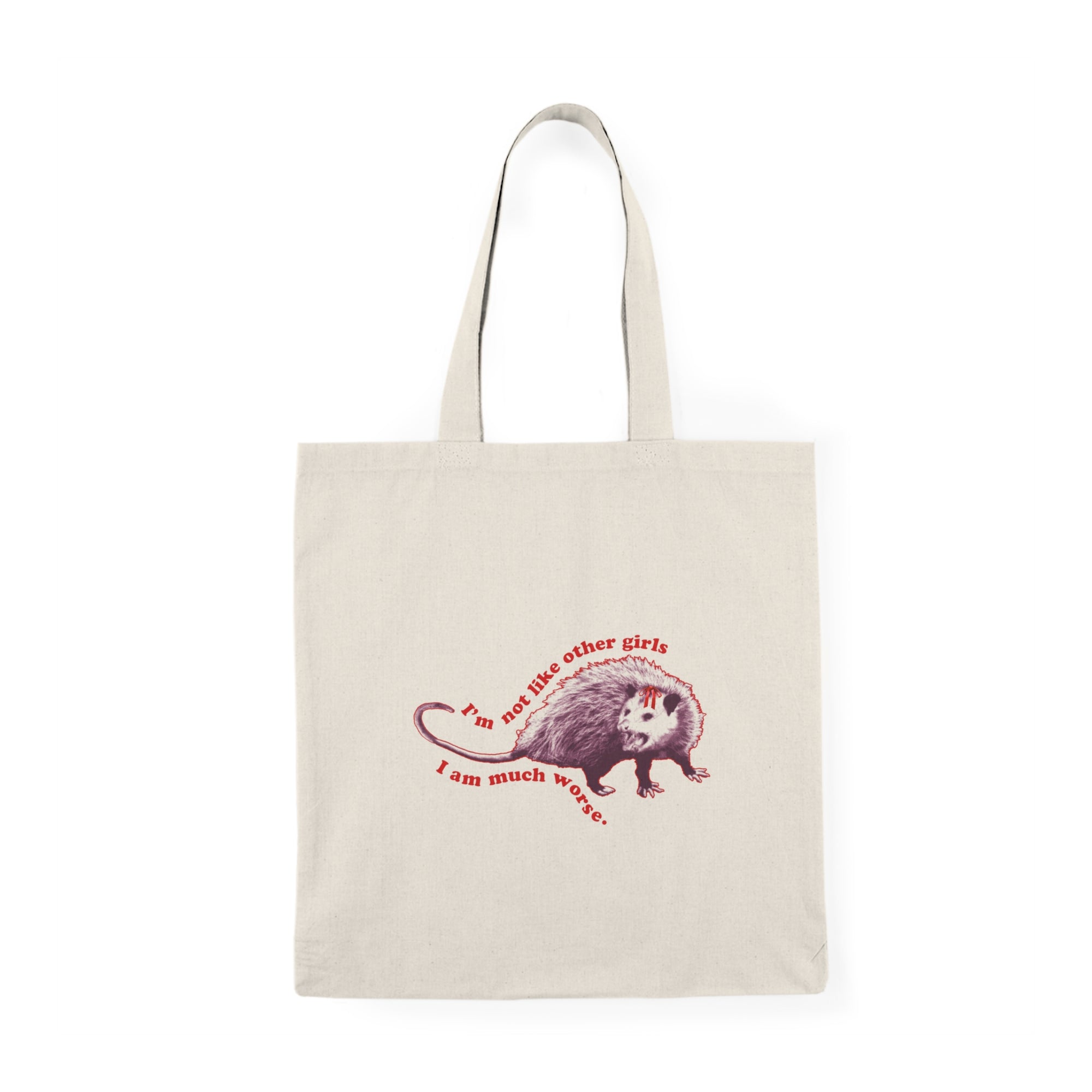 I'm Not Like Other girls I'm Much Worse Tote Bag | Opossum Meme, Possum Tote | funny tote bag | funny gift