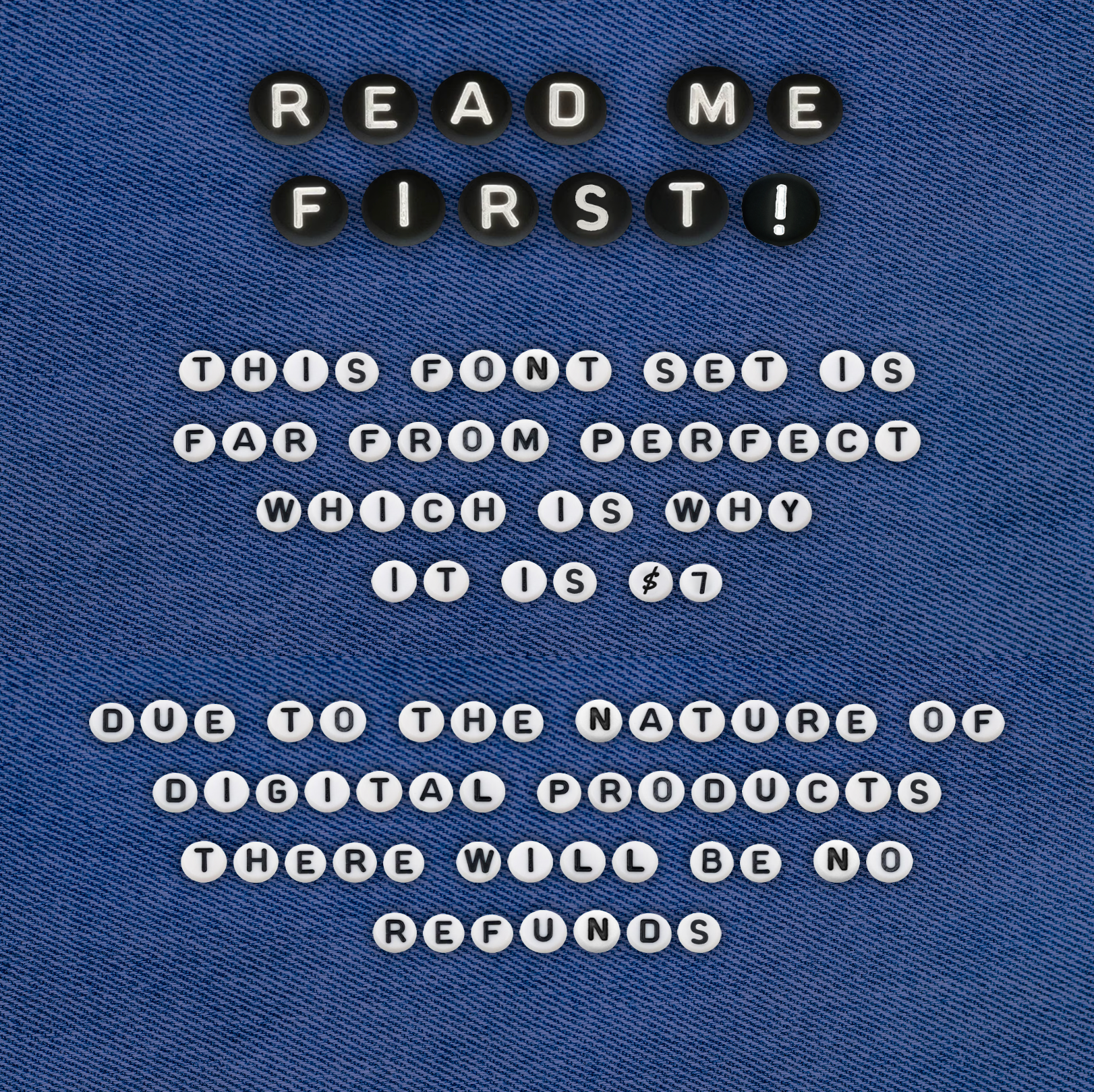 Friends 4 Eva Friendship Bead Font (Read Description)