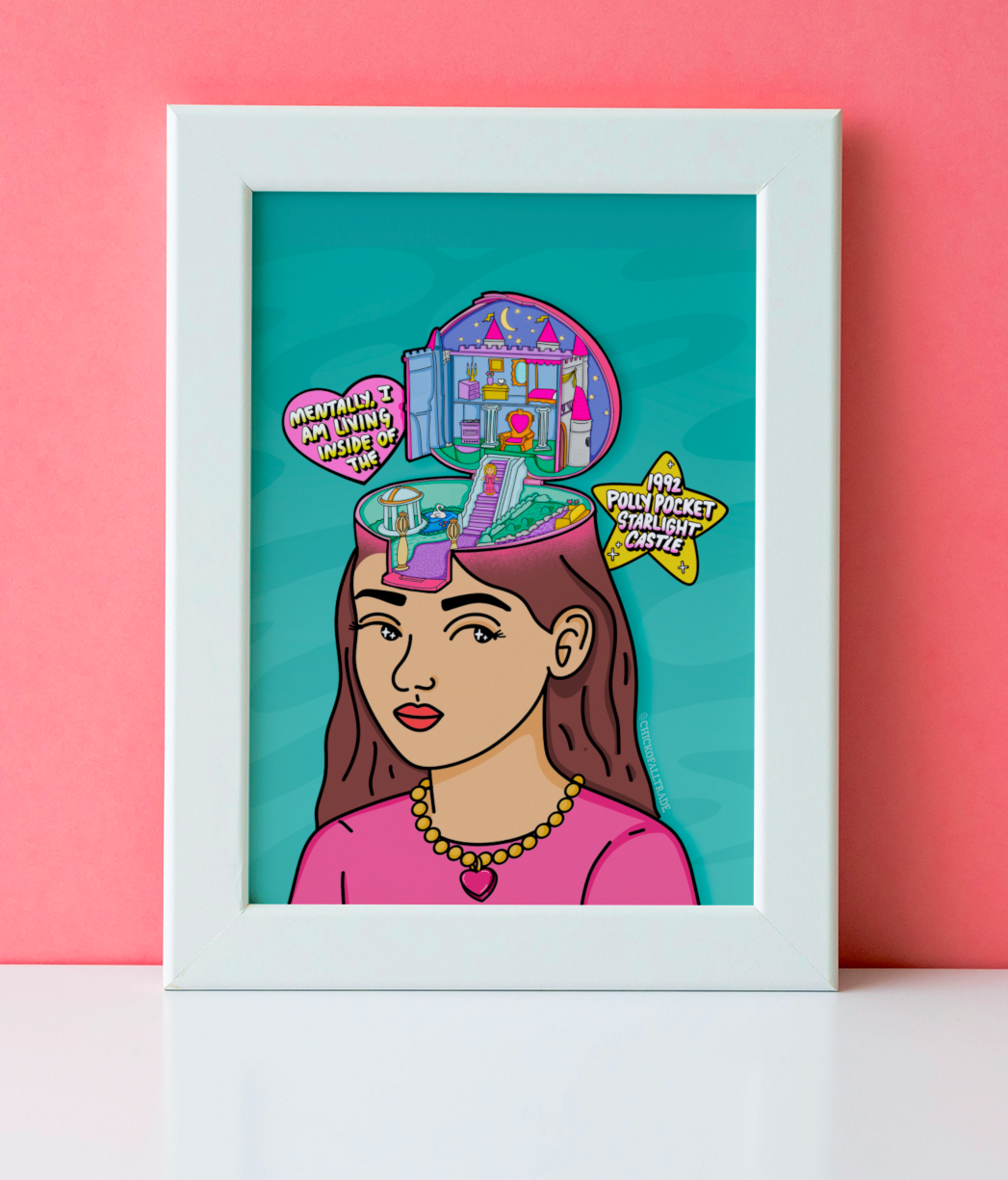 Starlight Castle Polly Pocket Fine Art Print 8x10"